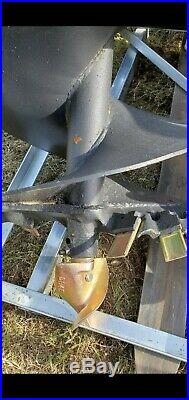 Skid Steer Auger With 3 Bits