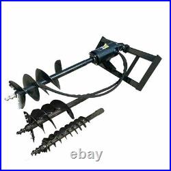 Skid Steer Hydraulic Auger Attachment Post Hole Digger 6'' & 12? &14'