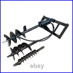 Skid Steer Hydraulic Auger with 3 bits 12-16 gpm