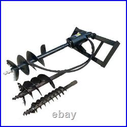 Skid Steer Hydraulic Auger with 3 bits For Sale 12-16 gpm AGT-SSECAG-Y