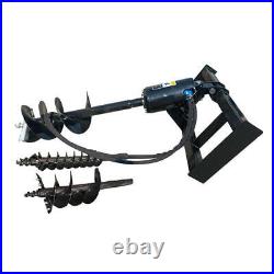 Skid Steer Hydraulic Auger with 3 bits For Sale 12-16 gpm AGT-SSECAG-Y