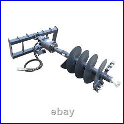 Skid Steer Post Hole Auger Drive Attachment post 46 Drilling Depth Digger Hole