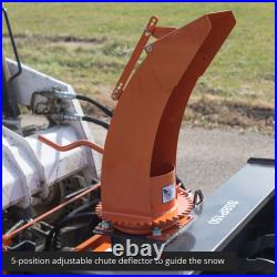 Titan Attachments 5 FT Skid Steer Snow Blower, Quick Tach, Directional Chute