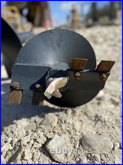 Unused Skid Steer Hydraulic Auger Post Hole Digger 12 + 18 Bits Skidsteer